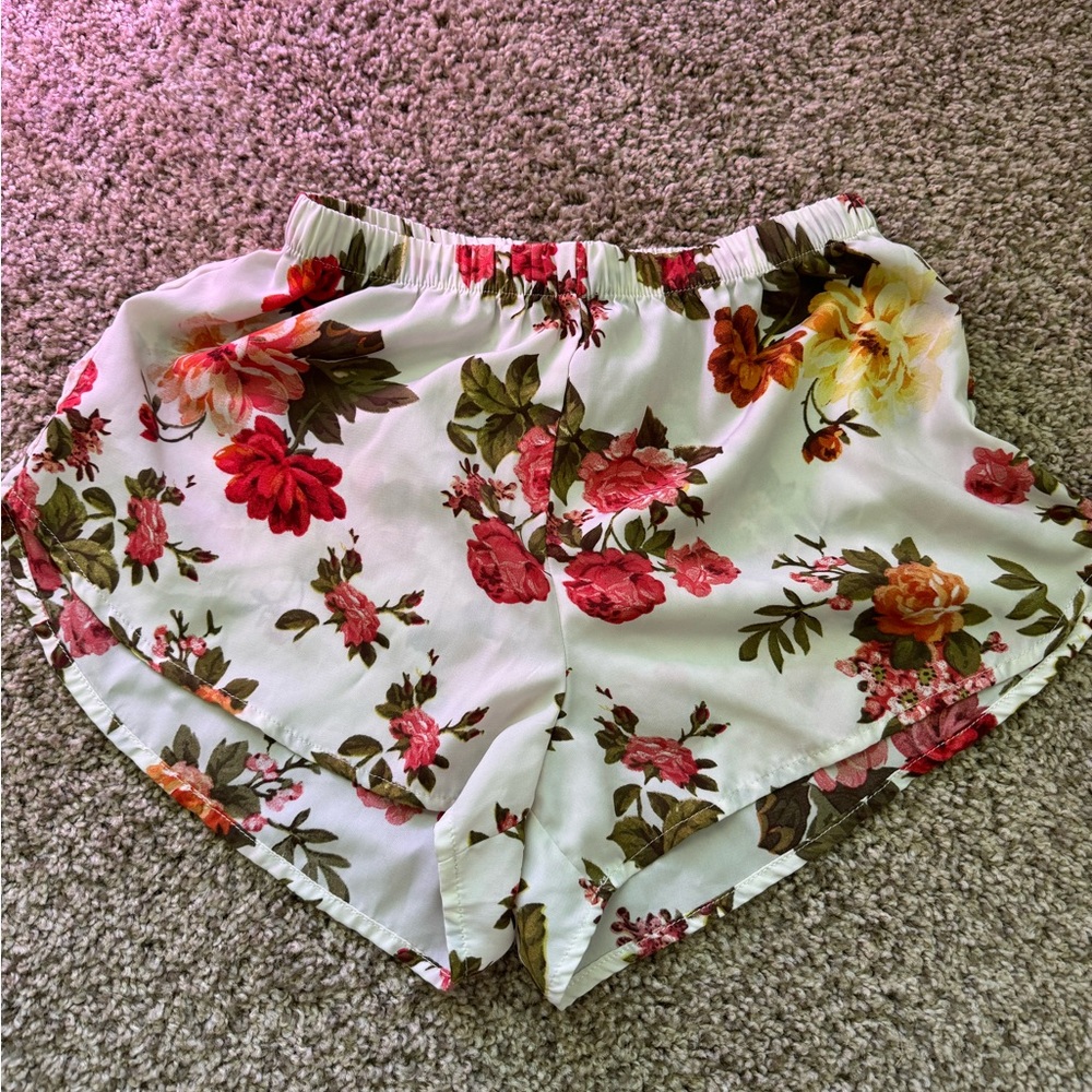 Floral pj shorts